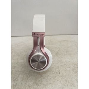 Genuine Rhythm Wireless Over-Ear Headphones Earbuds Headset pink/white